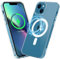 SOGUDE Magnetische Schutzhülle für iPhone 12 Mini/iPhone 13 Mini Hülle, [Kompatibel mit MagSafe] iPhone 13 Mini/iPhone 12 Mini Wireless Charging Silikon PC Cover, Anti-Vergilbung, Transparent