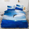 ROUSKI Bettwäsche Delfin 220x240 cm 3teilig 100% Leicht Mikrofaser Bettbezug Ozean Delphin Bettbezüge mit Reißverschluss 3D Motiv Zimmer Dekor Bettwäsche-Sets mit 2 Kissenbezüge 80x80
