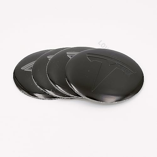 Auto Radnabenkappen für Tesla Model 3 Y S X 56MM Radnabenabdeckung Reifen Felgendeckel Aufkleber Nabenkappen Abzeichen Sticker Zubehör,A