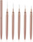 WLLHYF Lot de 5 pinceaux pour nail art - Pour les lignes longues, les détails, le dessin fin - 7/9/11/15/25 mm
