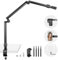 NEEWER Flexible Overhead Camera Mount Desk Stand with Phone Holder,35.4 Aluminum Alloy Articulating Webcam Stand Arm with C Clamp,Tabletop Tripod Mount for Ring Light Camera Smartphone Projector,ST3A