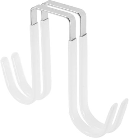 JECOMPRIS 2pcs Over The Door Hooks No Drilling Required Space-Saving Design for Towels Coats Hats Versatile Storage for Bathroom Bedroom Entryway