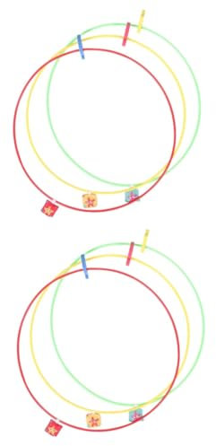 Vaguelly 6piezas Anillos De Buceo para Aros para Piscina Juguetes Acuáticos Divertidos Entrenamiento Subacuático Brillantes y Material Seguro