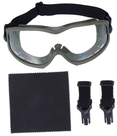 SOLUSTRE Schutzbrillen Outdoor Brille für Radfahren Leicht und Praktisch gegen Speichel Wind und Spritzwasser Geeignet für Männer und Frauen