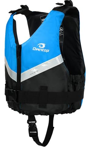Owntop Schwimmweste für Jugendliche und Kinder, Leichte Auftriebsweste Jacke Unisex, Verstellbare Schwimmhilfe mit bequemem Schrittgurt für Kajakfahren, Angeln, Schwimmtraining alle Wassersportarten.