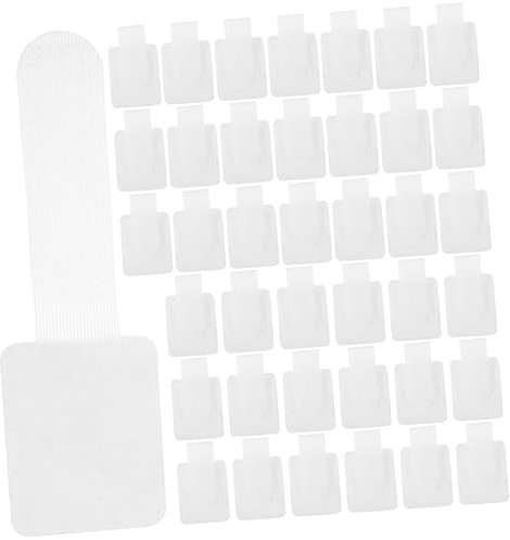 MOLUCKFU 40pcs 3M Adhesive Cable Tie Cord Organizer Reusable Hook and Loop Fixing Straps for Neat Data Cable Management Cable Cord Organizer