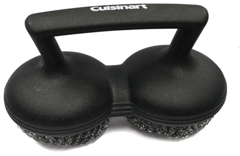 Cuisinart Power Scour Brosse pour grillades | Brosse Robuste pour Nettoyer Les barbecues | Brosse en Acier Inoxydable | pour Utilisation sur Les Grils électriques ou au gaz (Noir EU)