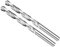 METALLIXITY Drill Bit (6mm) 2Pcs, 4241 High-Speed Steel Straight Shank Uncoated (Bright) 118° for Wood Plastic Iron Copper Aluminum Low Soft Metal