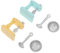 Toddmomy 2juegos Mini Juguete Simulador De Batidora Accesorios para Casa De De y Azul para Decoración y Educación Infantil