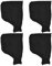 Dust Collector Bags, Sander Dust Tote, Easy-to-Use Attachment Cover, Compatible with Multiple Power Tools Sanding Accessories for Cleaner Workspaces, 8.9 X 6.3 Inches