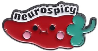 Anstecknadel in leuchtendem Regenbogen-Chilis-Design, funktionales Abzeichen, Accessoire für Mode-Enthusiasten und Individualitätsliebhaber, Zink