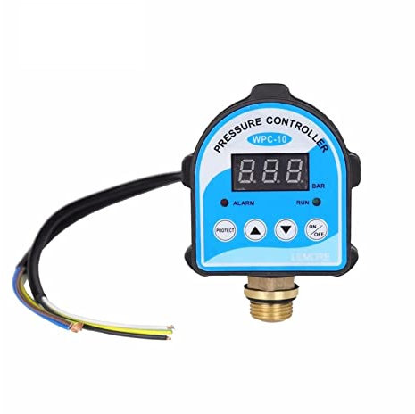 Vacuum Pump, Pressure Control Switch Digital LED Display Water Pump G1/4 G3/8 G1/2 WPC-10,Eletronic Controller Sensor With Adapter(2 Russian)