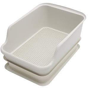 Mr Catman XX-Large Sifting Litter Box for Pine Pellets -27x17x13 Extra Large Cat Litter Box for Big Cats, Multi-Cat Households, High Sided Sifter Pan & XL Enclosed Waste Storage Box