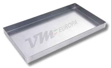 VM Europa - Edelstahl Fettwanne - Maße 80 x 60 cm - AISI 430 Legierung - Edelstahlwanne Gastro Auffangbehälter