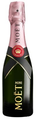 Moët & Chandon Rosé Impérial Champagner, Mini Flasche, 0,2L (Packung mit 6)