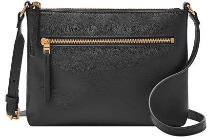 Fossil Damen Fiona Kleine Crossbody Geldbörse Handtasche, Schwarz (schwarz), Einheitsgröße