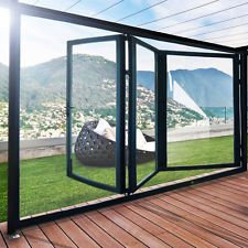 Puerta plegable de aluminio (100 mm) – 4 paneles