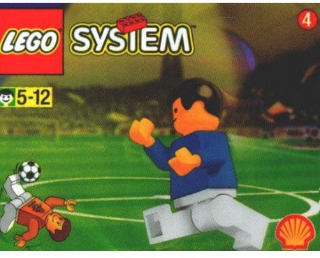 LEGO Shell World Cup 1998 Schottischer Fußballer, Minifigur, 3305 Football, klein, Polybag-Set