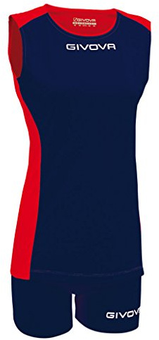 Givova KIT Volley Piper BLU/Rosso Tg. XS