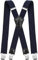 Decalen Bretelles Homme Larges Réglable Élastique Extra Fort 4 Clips en forme X (Bleu Marin)
