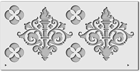 Wandschablone Flammen (36 x 18 cm)