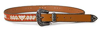 Desigual Damen Belt Picnic Gürtel, Camel, 85 cm