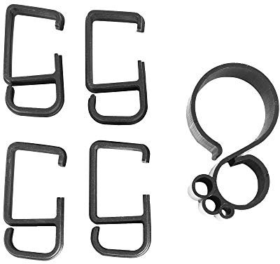 VIVO Cable Management Clips for Desk Monitor Stands, Computer Office Workstation Cord Organization Kit, 1 Pole and 4 Arm Clips, Set of Monitor Mount Wire Holder Hooks, Black, PT-SD-WC05C