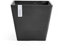 Ecopots Maceta Ashortwalk Rotterdam Hecha de plástico Reciclado (Ancho 40 cm x Largo 40 cm x Alto 35 cm) (Negro)