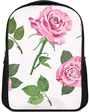 Rucksack mit leuchtendem Blumenmuster für Jungen und Mädchen, wasserabweisend, Vorschulrucksack, leicht, für Camping, Reisen, Schule, Schultertasche