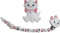Attache tétine Marie chat et son anneau, attache tétine silicone