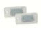 KCSOC 2PCS Car LIGHT License Number Plate Light Lamp 12V LIGHT Fit For Audi A3 S3 8P A4 B6 B7 A5 A6 4F Q7 A8 S8 C6 Cabriolet White Light Number Plate Lights