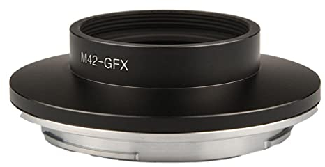 M42-GFX-Adapterring M42 Schraubenhalterobjektiv für GFX G Mount-Adapter kompatibel mit GFX50S Pro-Kamera-Kamera-Objektivadapter und Konvertern M42-GFX-Adapterring