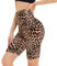 DDOBB Damen Radlerhose High Waist Kurze Sporthose Bauchweg Shorts Blickdicht Knielang Sportshorts Unterhosen Leggings Sommer für Sport Yoga Gym(4-Leopard, XXL)