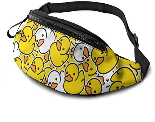 Cartoon Duck Crossbody Bauchtasche für Erwachsene, verstellbare Gürteltasche für Reisen, Wandern, Radfahren, Laufen, Cartoon Ente, Einheitsgröße