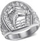 BOBIJOO Jewelry - Ring Hufeisen Kopf Siegelring Elvis Camargue Edelstahl Silber