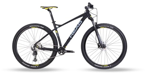 HEAD Unisex - Adult X-Rubi 3.0 Mountain Bike, Matt Black/Yellow, 44