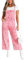 ORANDESIGNE Salopette Casual Stretch Denim Donna Jeans Tuta con Tasche Ragazza Sciolto Overall Lunga Dungarees Casual Pantaloni Bavaglino Jumpsuit Moda Hippie Cinturino B Rosa XL