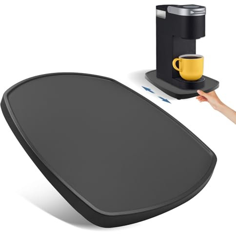 Geräte-Schiebebrett für Kaffeemaschine und Kaffeekanne, Küche, kleine Geräte, Schiebematte, Arbeitsplatten-Organizer, Kaffeebar-Zubehör, Aufbewahrung, Schiebebrett für Keurig, Ninja, Toaster (29,6 x