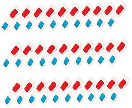 Uonlytech 30stücke Pappbrillen Anaglyph Mit Rot-blau-linsen Leichte Einweg-brillen Für Film Kino Reisen Und Videogenuss Hautfreundlich Für Junge Mädchen Und Erwachsene