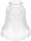HOLIDYOYO Pantalla De Repuesto De Vidrio Transparente Pantalla De Cristal De Flor De Lirio Transparente Lámpara Forma De Campana Reemplazo De Lámpara De Ventilador De Techo De Globo