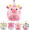 POPOYU Einhorn Kuscheltier Einhorn Plüschtier,25CM Happy Birthday Katze Geburtstag Kuscheltiere Mädchen,Plüschkissen für Kinder,Geburtstag Stofftiere Plüsch-Puppe Stofftier Geschenk