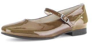 Gabor Damen Riemchenballerinas, Frauen Flats,Ballerinen,Halbschuhe,Sommerschuhe,Slipper,Ballerina-Schuhe,Ballett-Schuhe,flach,Wood,38.5 EU / 5.5 UK