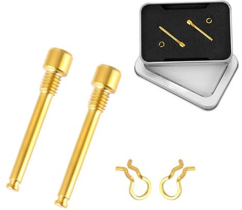 4 pièces Vis d'étrier de Frein de vélo Vis de Plaquette de Frein pour Accessoires de Boulon de Frein de vélo de VTT (or)