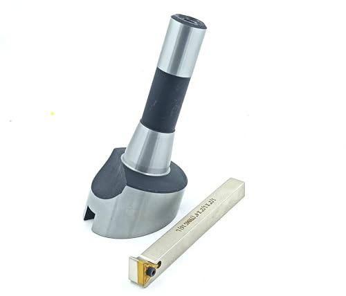 Buyohlic Large Head 2.5 Inch Lathe Milling R8 Shank Fly Cutter with Indexable Flying Tool