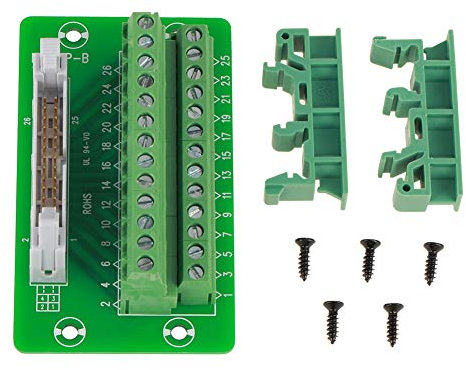 IDC-26P-Stecker-Adapter-Klemmenblock mit Montagehalterung, Leiterplatten-Stiftleiste, Stecker für Zuverlässige Elektrische Verbindungen
