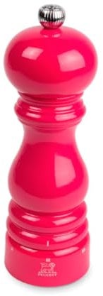 PEUGEOT - Salzmühle Paris u‘Select 18 cm - 6 Mahlgrade - Innovatives Zirlion-Mahlwerk für pulverfeines Salz - Aus PEFC-zertifiziertem Holz - Französisches Know-how - Bonbonrosa lackiert