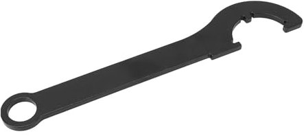 Llave inglesa, llave para tuercas, llave para contratuercas, llave de impacto, llave de gancho, llave inglesa en forma de C, color negro, diseño ergonómico portátil, llave de