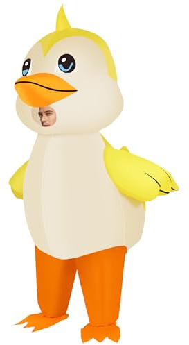 RHYTHMARTS Disfraz inflable de pato inflable para Halloween, disfraz de pato inflable para adultos