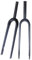 LIKUHLI Forcella Rigida per Bici da Corsa Gravel, Forcella in Fibra di Carbonio 700C, Forcella Anteriore per Bici con Freno a Disco Dritto/Conico da 28,6 mm, Perno Passante da 12 x 100 mm