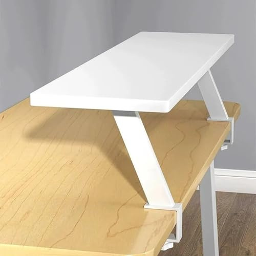 ALGFree Klemmbares Schreibtisch Organizer Regal Adjustable Desk Shelf 60cm | Clamp Schreibtischregal Klemmbar Aufbewahrungsregal Erhöhter Schreibtisch Organizer mit Klemme Adjustable Tischverlängerung